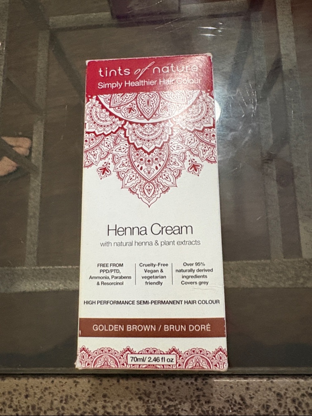 Henna Cream Hair Color - Golden Brown